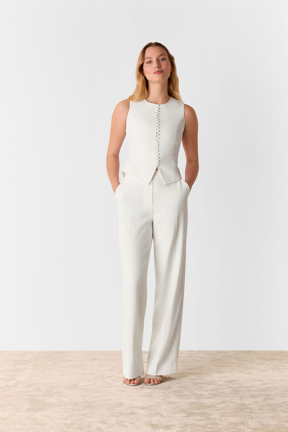 Ivory Andie Wedding Waistcoat